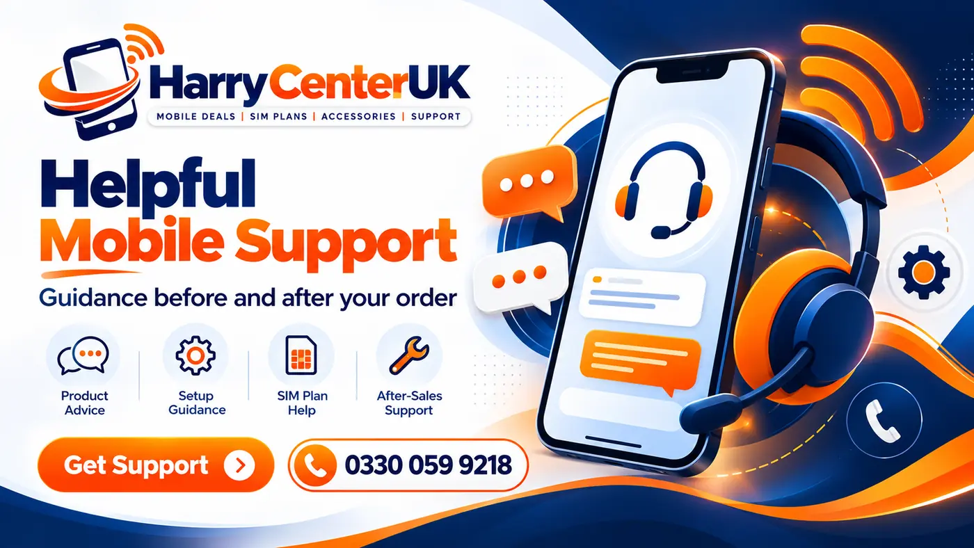 Helpful mobile support from Harry Center UK